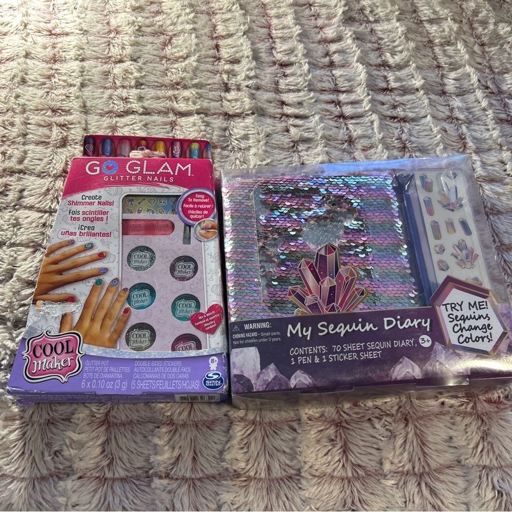 Go Glam Glitter Nails and My Sequin Diary Set